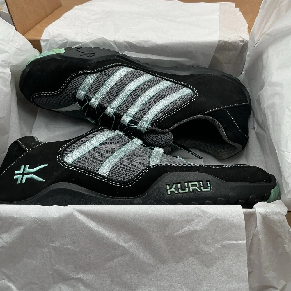 KURU CHICANE Black and Teal Athletic‎ Shoes size 10.5 M